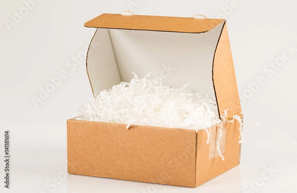 Fototapeta Shipping box with filling