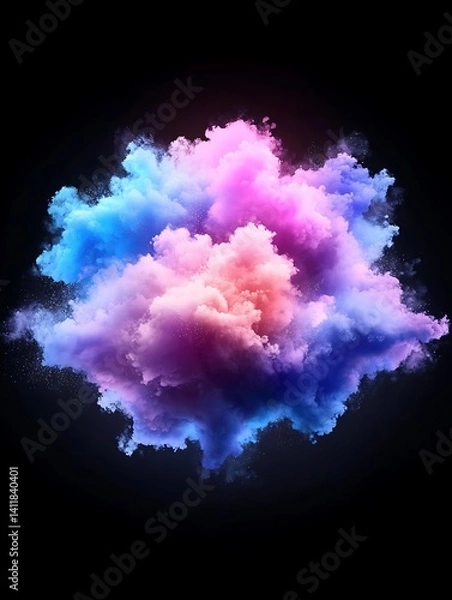Fototapeta Colorful Abstract Cloud Explosion