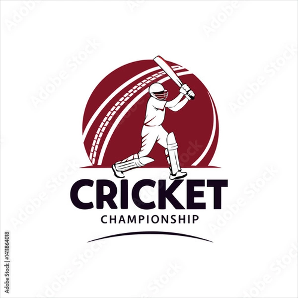 Obraz Cricket championship logo