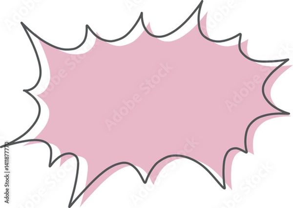 Obraz カラフルな怒りの吹き出しのイラスト素材