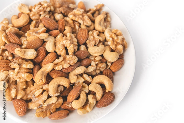 Fototapeta nuts in a bowl