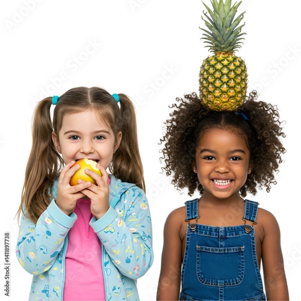 Obraz children with fruit