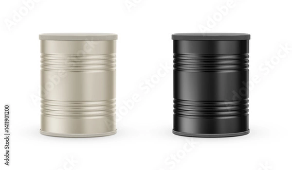 Fototapeta Milk Powder Can Mockup 3D Rendering Isolated Background