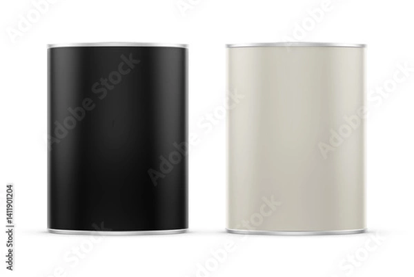 Fototapeta Paint Tin Mockup 3D Rendering Isolated Background