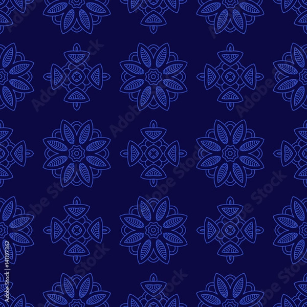 Fototapeta Seamless floral pattern