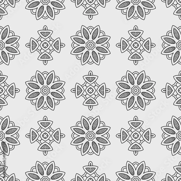 Fototapeta Seamless floral pattern
