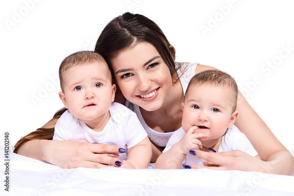 Fototapeta two babies