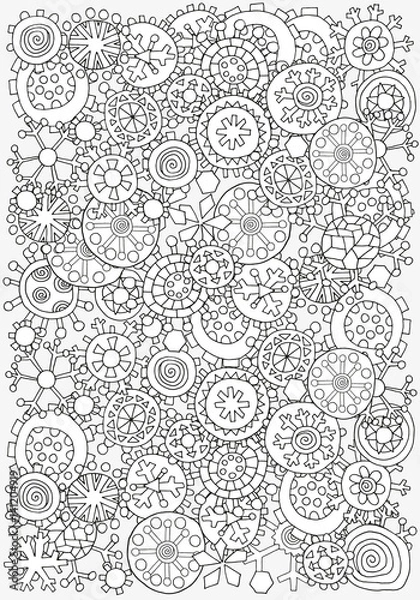 Obraz Pattern for coloring book.