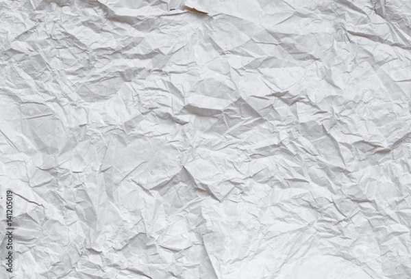 Fototapeta Faded Gray Crumpled Paper Stock Image Texture Background