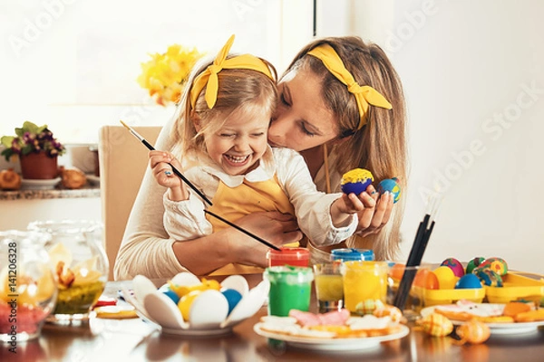 Obraz Malowanie pisanek