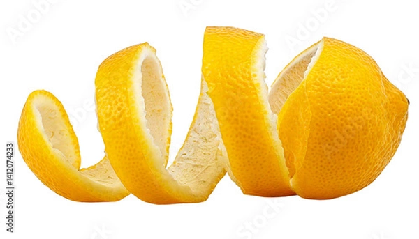 Obraz lemon peel on a white background Png