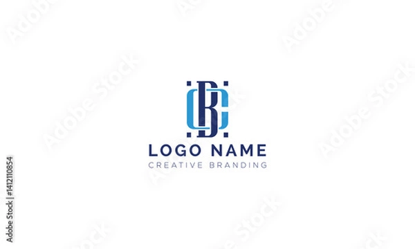 Fototapeta Minimalist BC Logo for Branding and Identity.