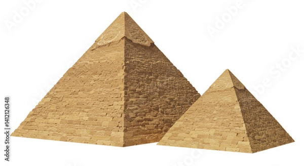 Obraz Isolated Egyptian Pyramids