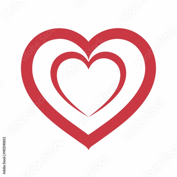 Fototapeta Heart Logo design concep 