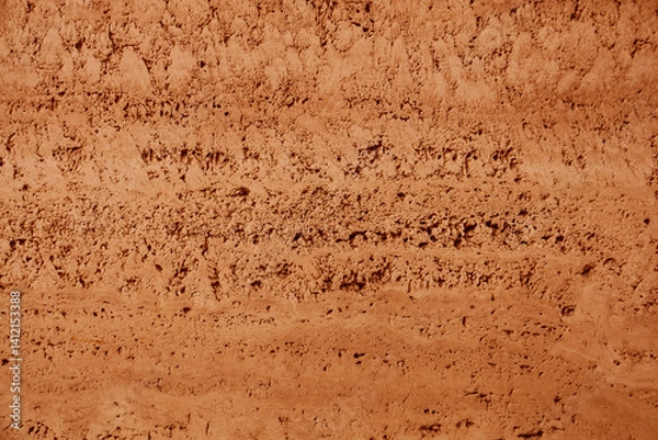 Fototapeta natural background. texture Armenian tuff. seamless Light pink stone marble wall pattern backdrop.