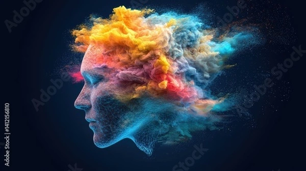 Obraz Abstract representation of creative thoughts.