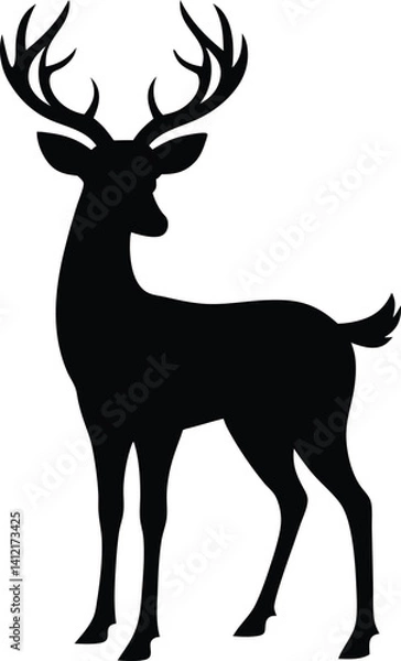 Fototapeta dear silhouette vector image design