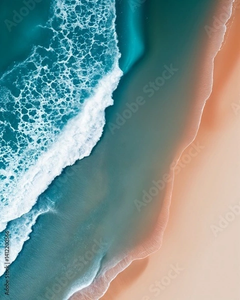 Obraz Breaking Waves on a Tranquil Shore