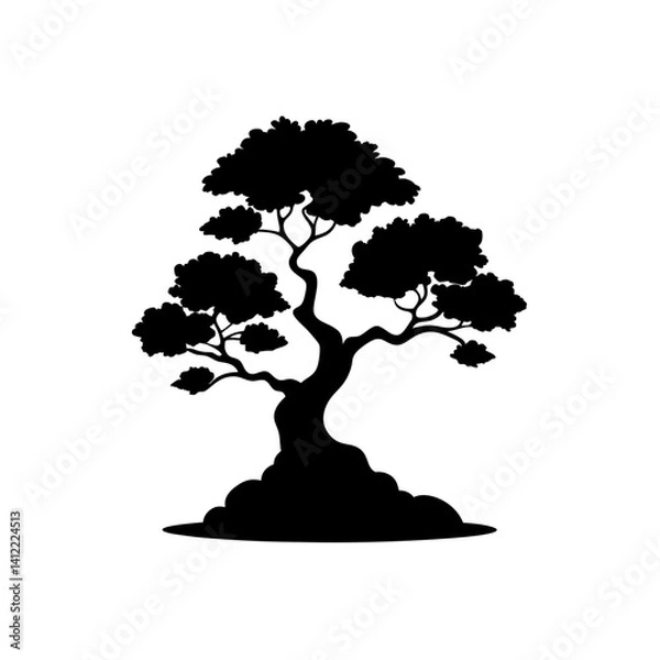 Fototapeta tree silhouette vector