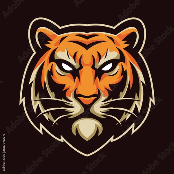 Obraz tiger head vector