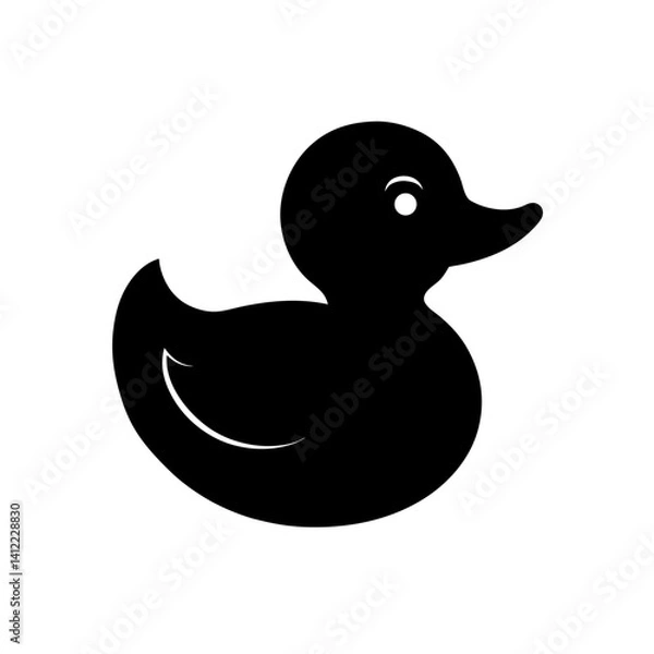 Fototapeta rubber duck with reflection