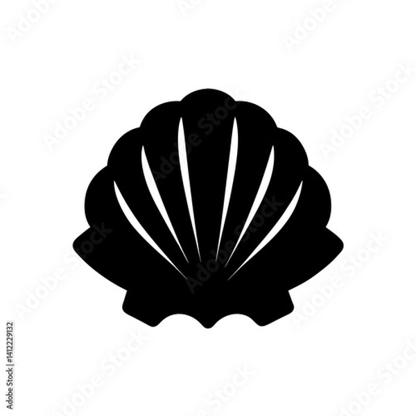 Fototapeta vector illustration of a seashell