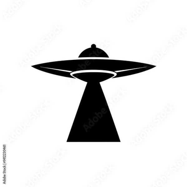 Fototapeta ufo isolated on white
