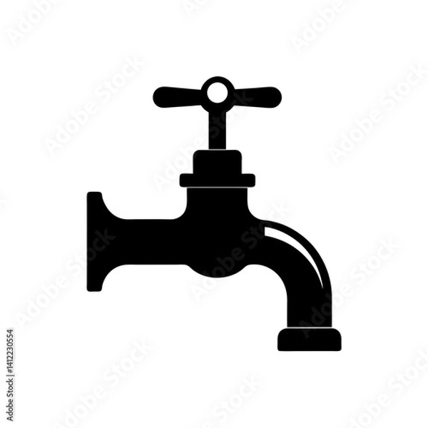 Fototapeta faucet isolated on white background