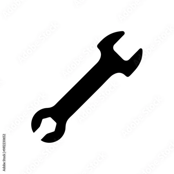 Fototapeta wrench isolated on white background