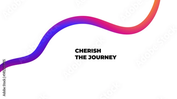 Fototapeta Vibrant Abstract Background with Dynamic Color Lines. Modern Graphic Shapes in Gradient Flow. 3D Curved Ribbon Waves – Elegant Vector Patterns & Futuristic Rainbow Design