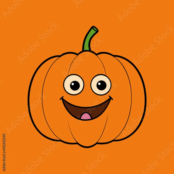 Obraz halloween pumpkin face