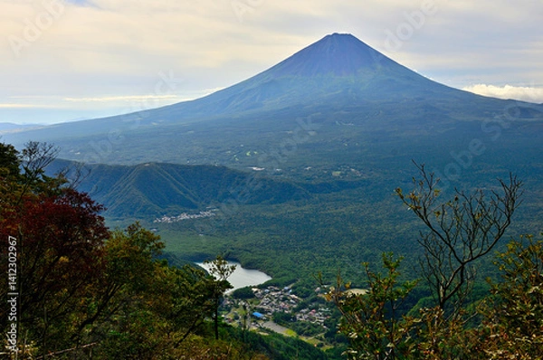 Obraz 御坂山地の吉沢山より夏の富士山を望む
