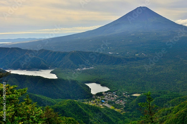 Obraz 御坂山地の吉沢山より夏の富士山を望む

