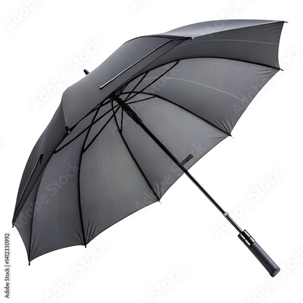 Fototapeta Modern Automatic Umbrella Opened, Side Angle Shot