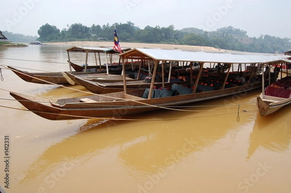 Fototapeta taman negara - boat in the jetty