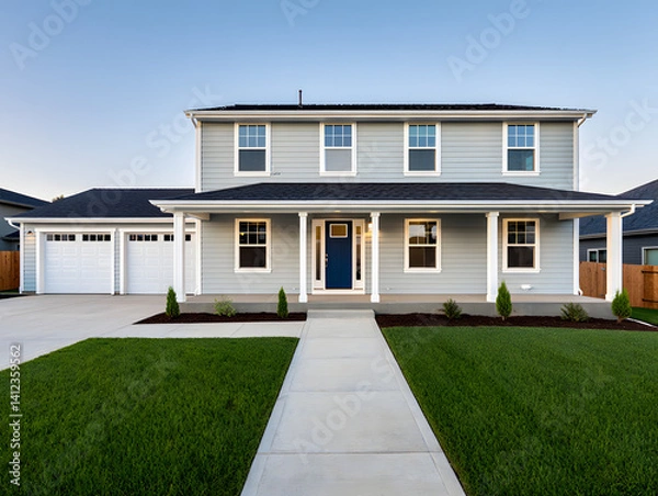 Fototapeta detached house