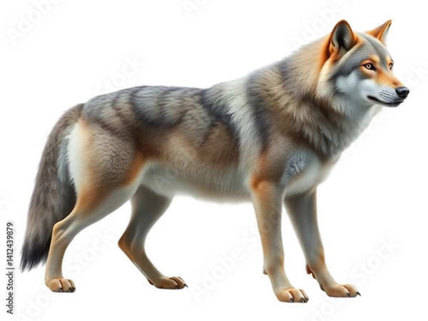 Fototapeta Wilderness Embodied: The Allure of the Gray Wolf