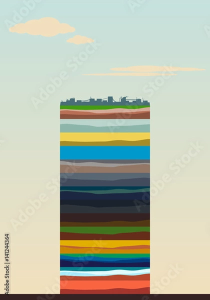 Obraz layers of the earth