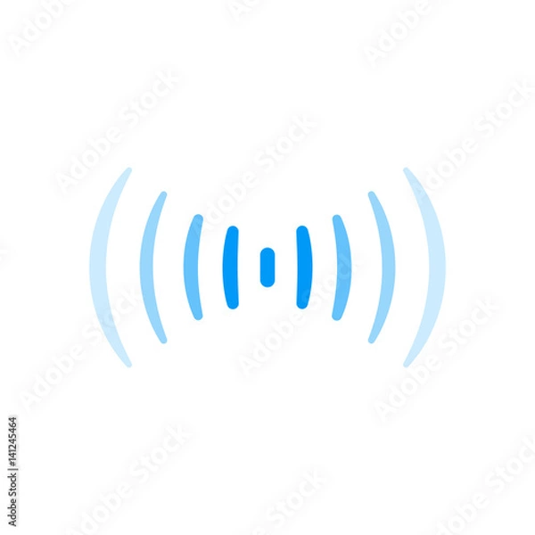 Fototapeta wifi signal connection sound radio wave logo symbol