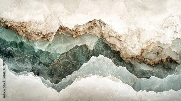 Obraz Abstract layered stone image featuring a beautiful artistic pattern