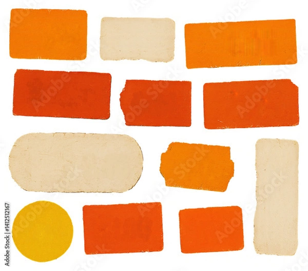 Fototapeta Sticker Set with transparent Background