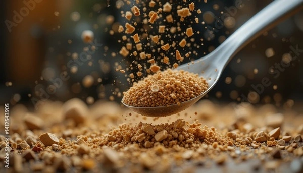 Obraz Espresso Beans Exploding A High-Definition Image of Roasted Coffee Beans in Motion