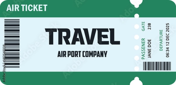 Fototapeta 비행기티켓
