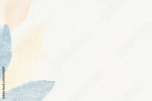 Obraz Aesthetic natural paper-like presentation slide design featuring a clean and minimalistic layout.