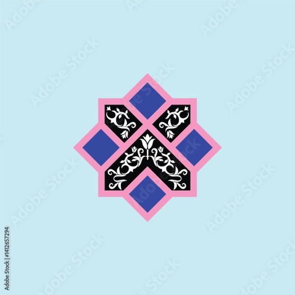 Obraz persian ornament Home concept logo design vector template