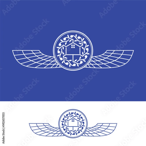 Obraz persian ornament Home concept logo design vector template