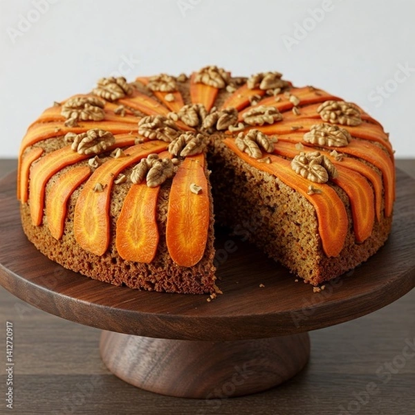 Fototapeta Carrot cake gluten free 