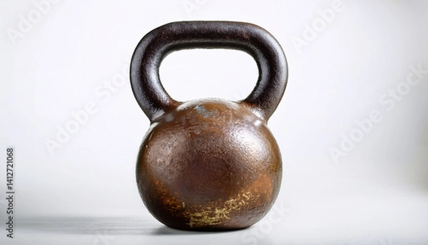 Fototapeta Kettlebell, dumbell - isolited on withe background