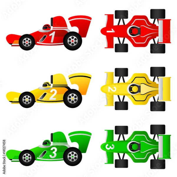Obraz formula car set