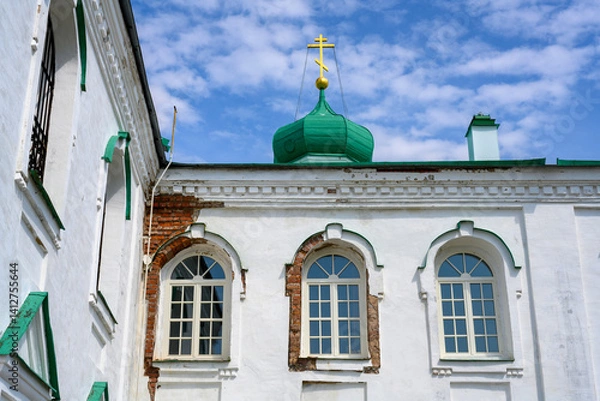 Obraz Restoration of Cathedral of the Holy Trinity in the Alexander Svir Monastery in Karelia